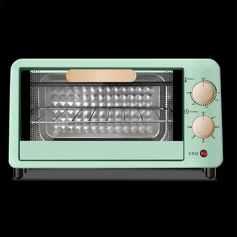 Mini Oven Professional 700W Bánh đối lưu Lò nướng bánh mì nhỏ Máy nướng bánh mì Lò nướng núm 